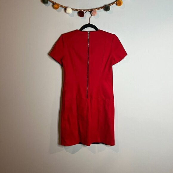 Judith & Charles red wool blend shift dress - Picture 5 of 5